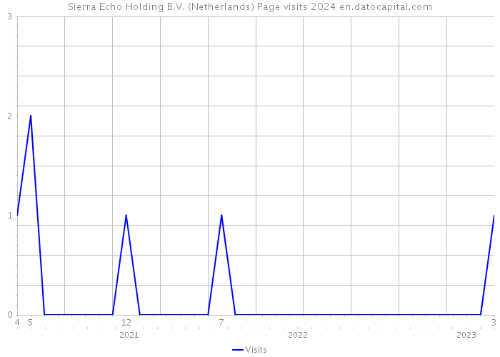 Sierra Echo Holding B.V. (Netherlands) Page visits 2024 