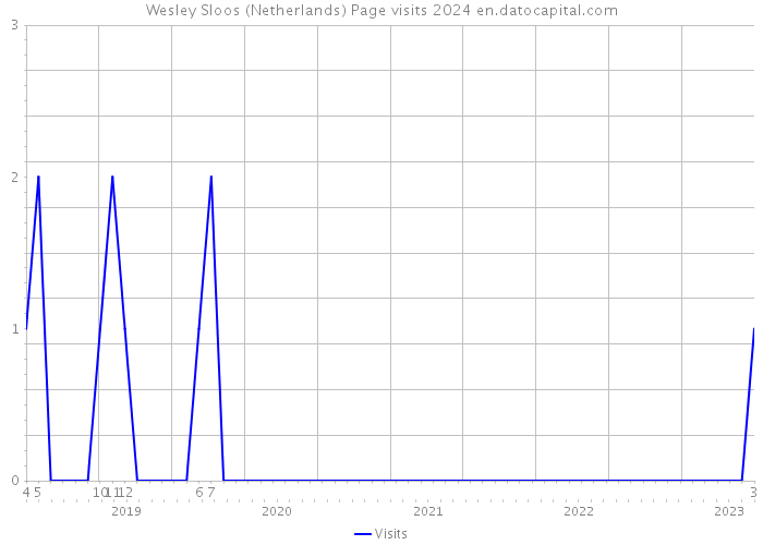 Wesley Sloos (Netherlands) Page visits 2024 