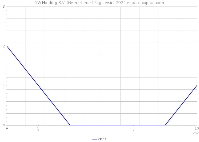 YW Holding B.V. (Netherlands) Page visits 2024 