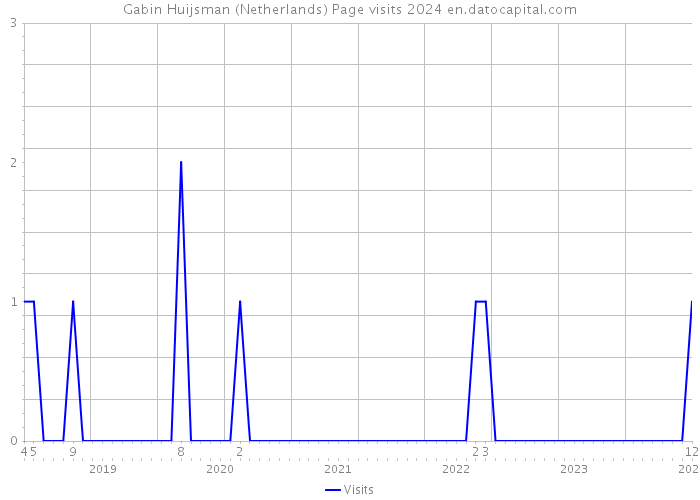 Gabin Huijsman (Netherlands) Page visits 2024 