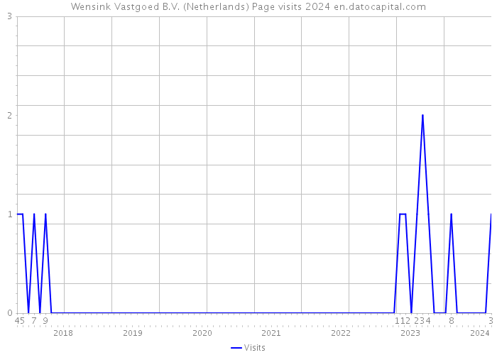 Wensink Vastgoed B.V. (Netherlands) Page visits 2024 
