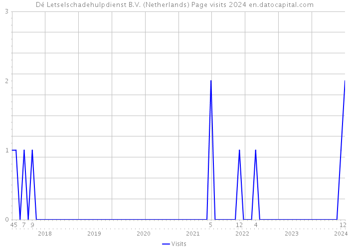 Dé Letselschadehulpdienst B.V. (Netherlands) Page visits 2024 