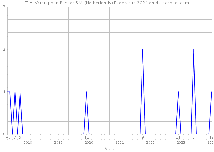T.H. Verstappen Beheer B.V. (Netherlands) Page visits 2024 