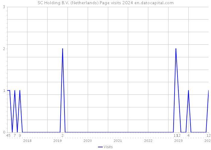 SC Holding B.V. (Netherlands) Page visits 2024 