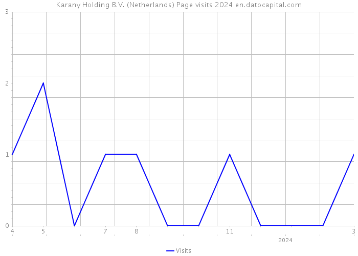 Karany Holding B.V. (Netherlands) Page visits 2024 