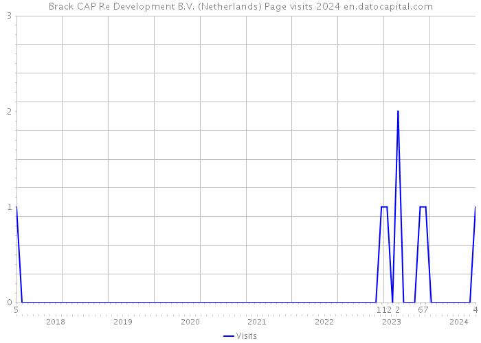 Brack CAP Re Development B.V. (Netherlands) Page visits 2024 