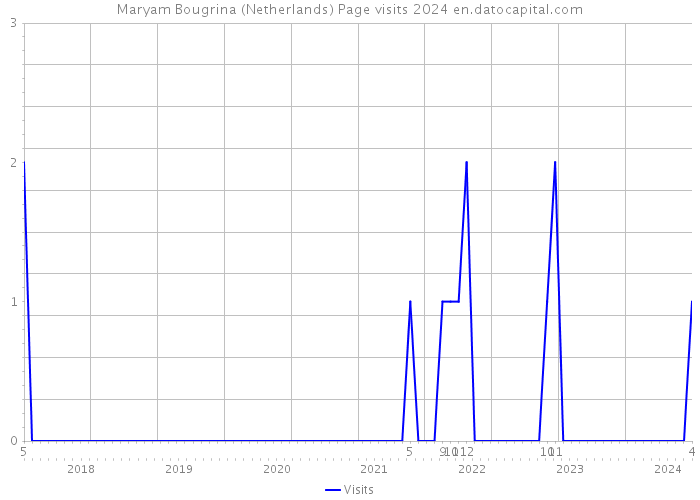Maryam Bougrina (Netherlands) Page visits 2024 