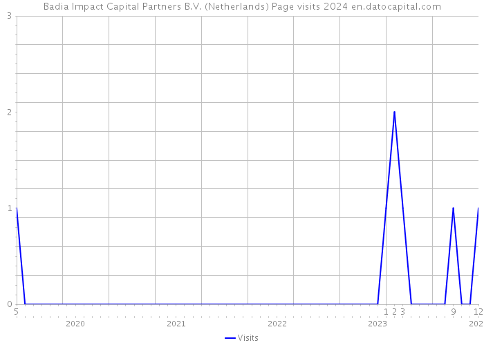 Badia Impact Capital Partners B.V. (Netherlands) Page visits 2024 