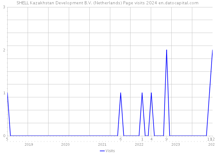 SHELL Kazakhstan Development B.V. (Netherlands) Page visits 2024 