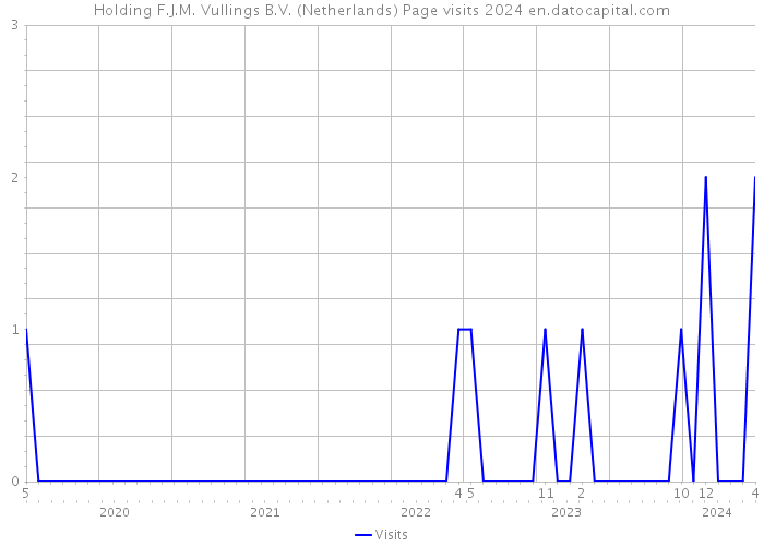 Holding F.J.M. Vullings B.V. (Netherlands) Page visits 2024 