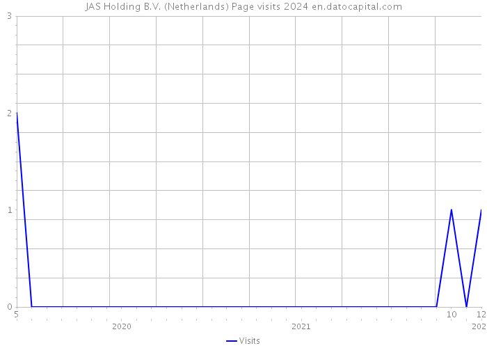 JAS Holding B.V. (Netherlands) Page visits 2024 