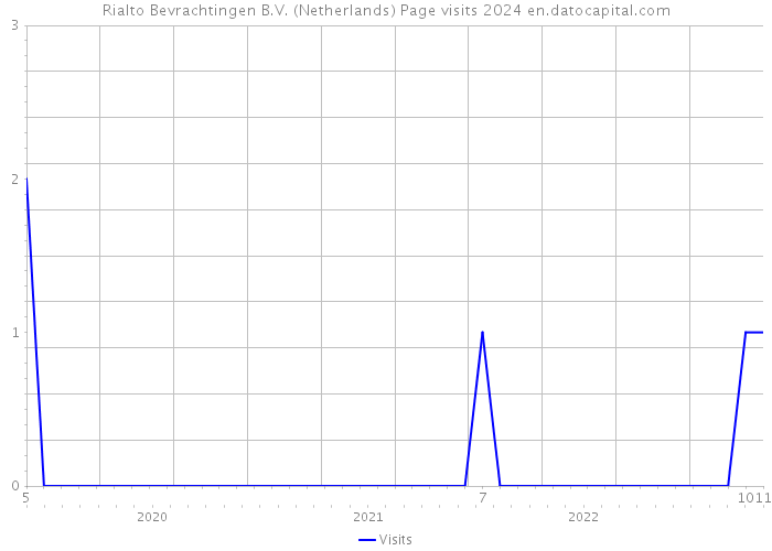 Rialto Bevrachtingen B.V. (Netherlands) Page visits 2024 