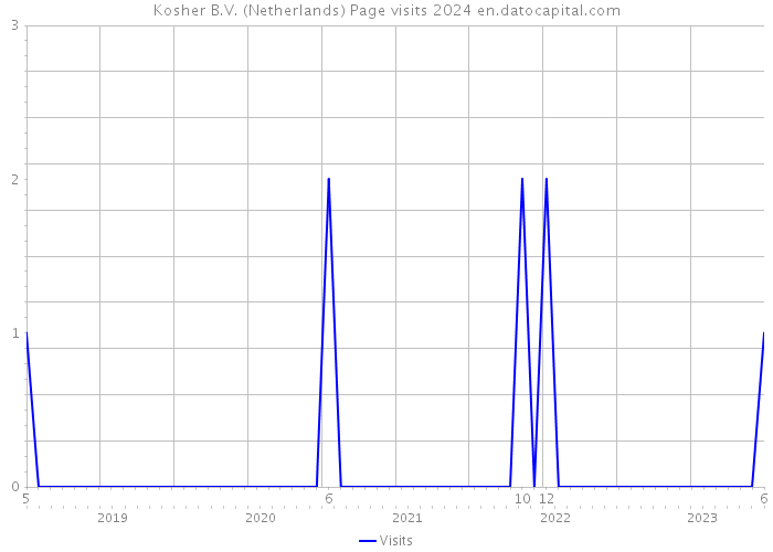 Kosher B.V. (Netherlands) Page visits 2024 