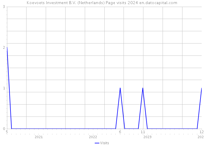 Koevoets Investment B.V. (Netherlands) Page visits 2024 