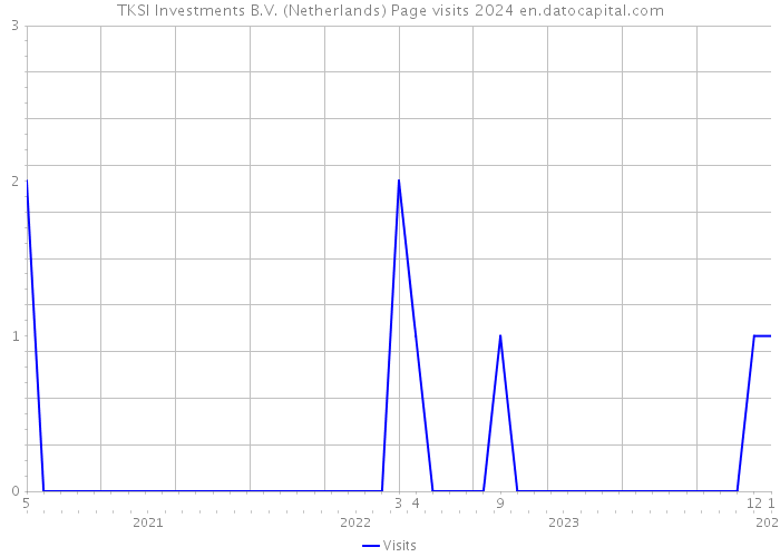 TKSI Investments B.V. (Netherlands) Page visits 2024 