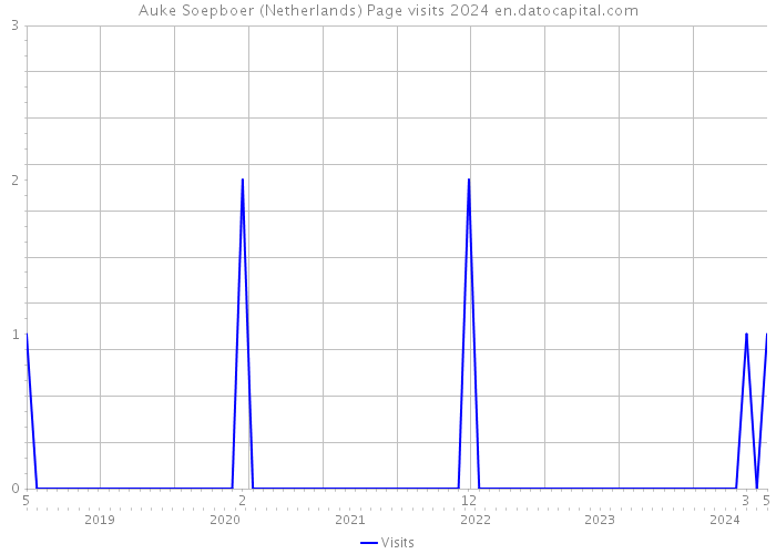 Auke Soepboer (Netherlands) Page visits 2024 