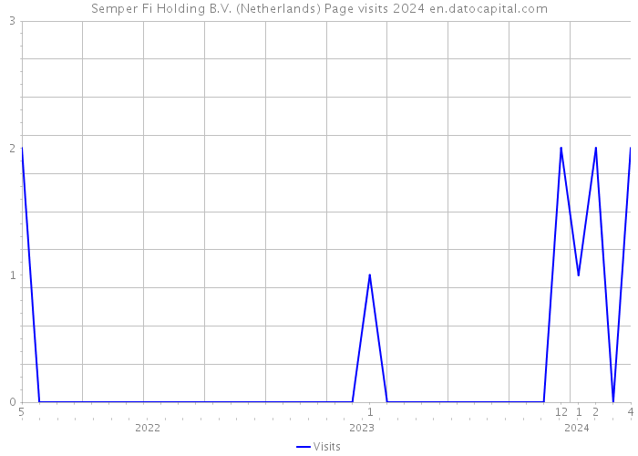 Semper Fi Holding B.V. (Netherlands) Page visits 2024 