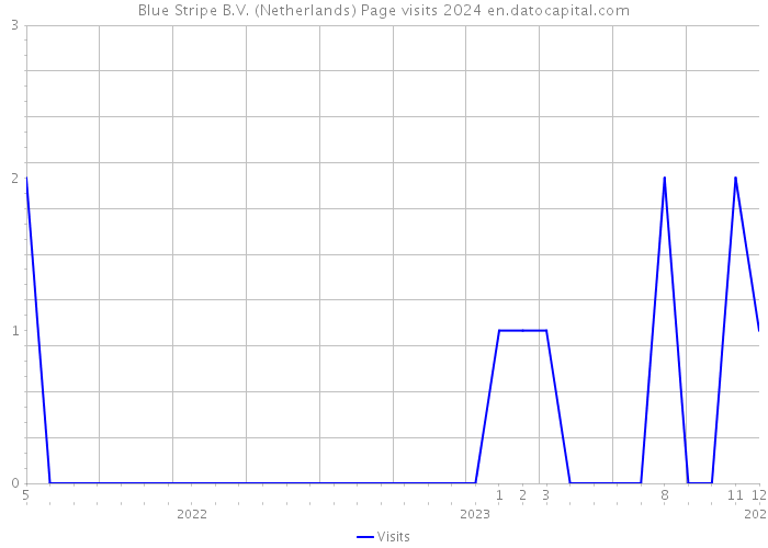 Blue Stripe B.V. (Netherlands) Page visits 2024 