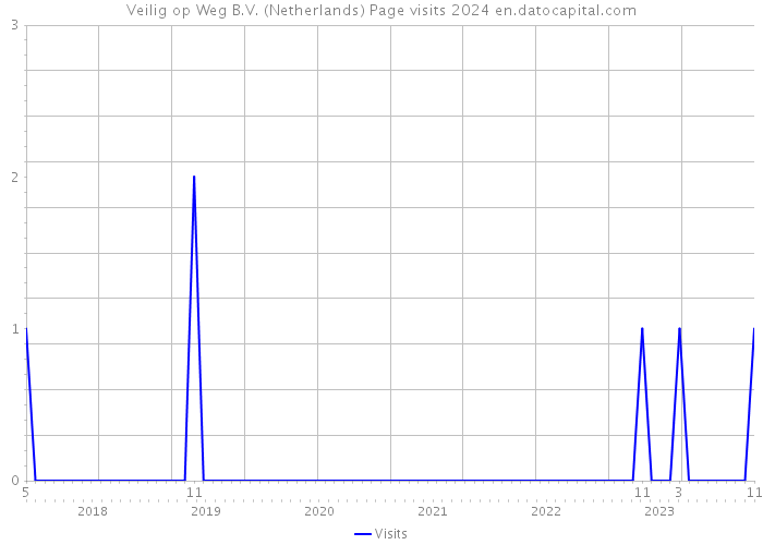 Veilig op Weg B.V. (Netherlands) Page visits 2024 