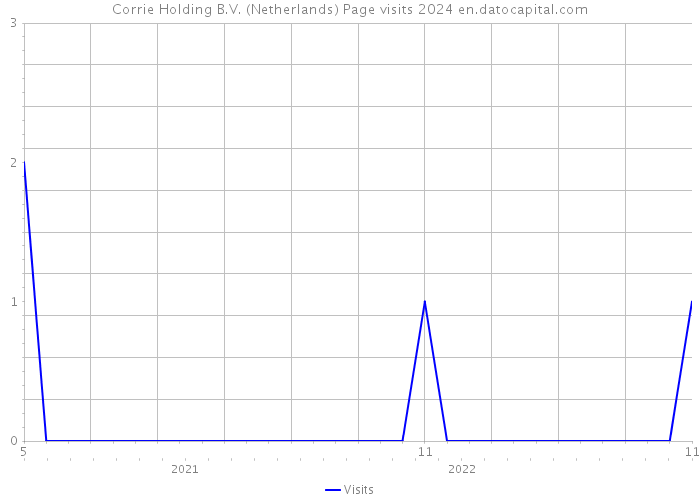 Corrie Holding B.V. (Netherlands) Page visits 2024 