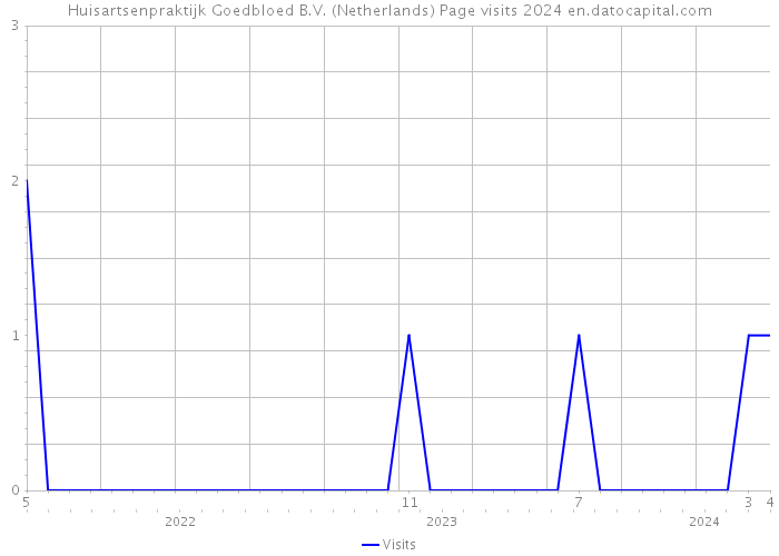Huisartsenpraktijk Goedbloed B.V. (Netherlands) Page visits 2024 