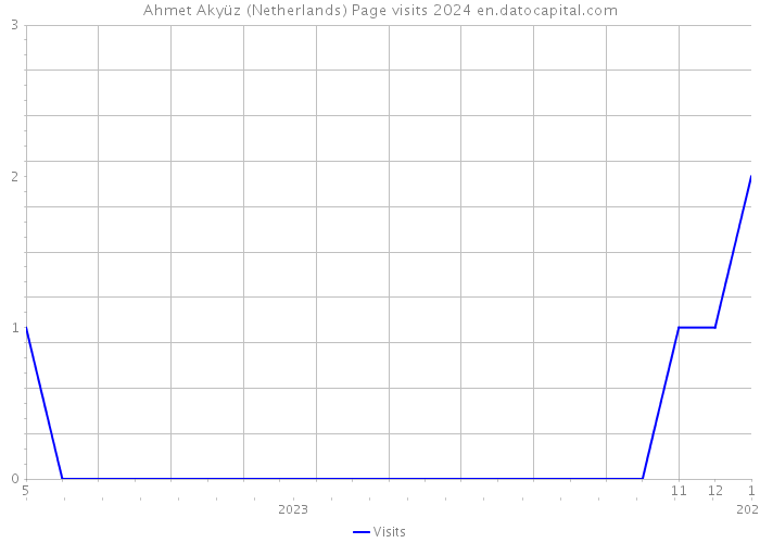 Ahmet Akyüz (Netherlands) Page visits 2024 