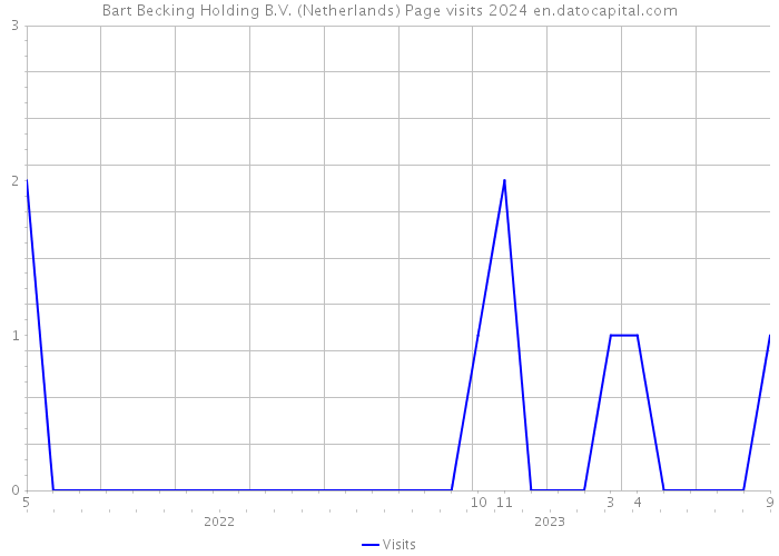 Bart Becking Holding B.V. (Netherlands) Page visits 2024 