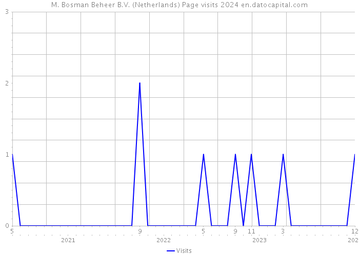 M. Bosman Beheer B.V. (Netherlands) Page visits 2024 
