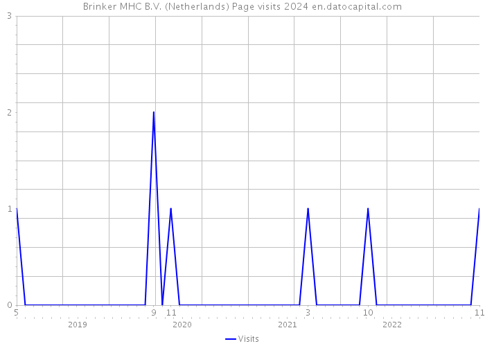 Brinker MHC B.V. (Netherlands) Page visits 2024 