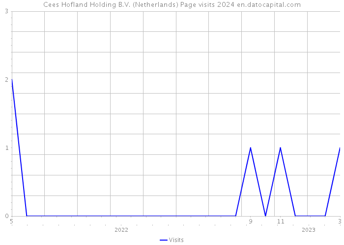 Cees Hofland Holding B.V. (Netherlands) Page visits 2024 