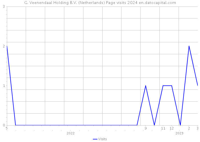 G. Veenendaal Holding B.V. (Netherlands) Page visits 2024 