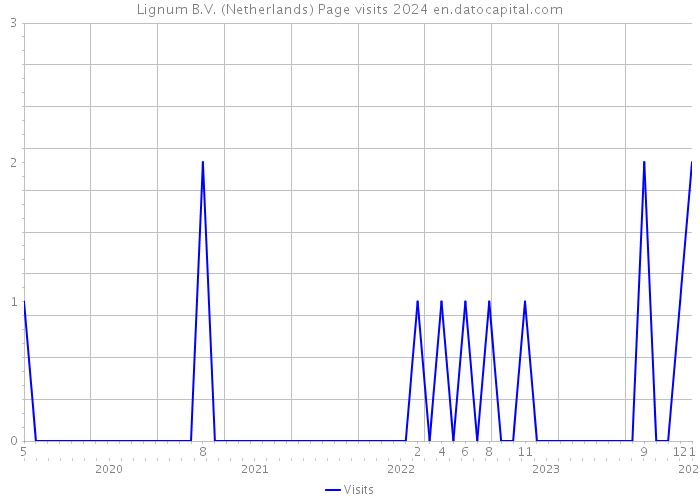 Lignum B.V. (Netherlands) Page visits 2024 