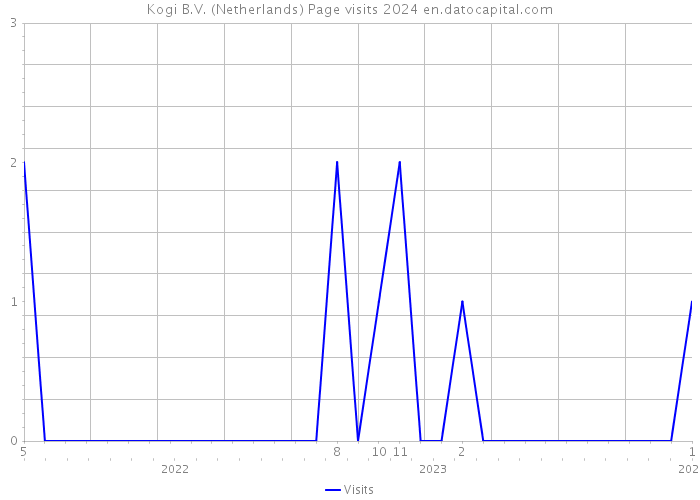 Kogi B.V. (Netherlands) Page visits 2024 