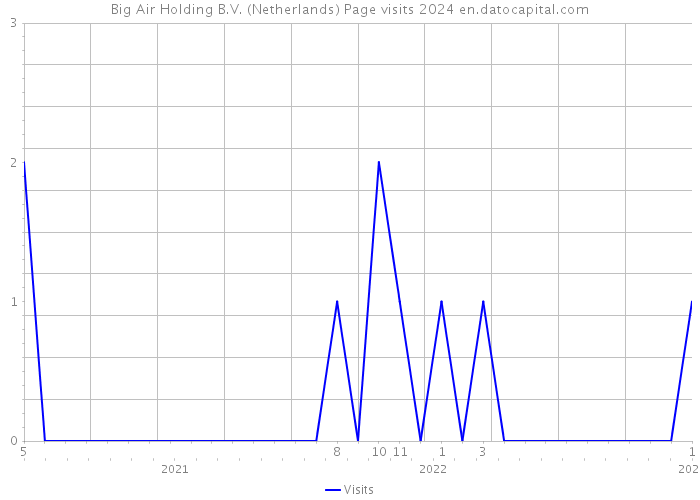 Big Air Holding B.V. (Netherlands) Page visits 2024 