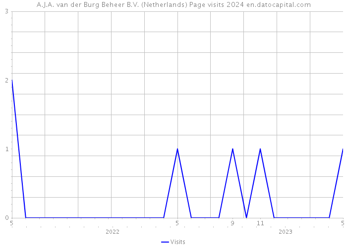 A.J.A. van der Burg Beheer B.V. (Netherlands) Page visits 2024 
