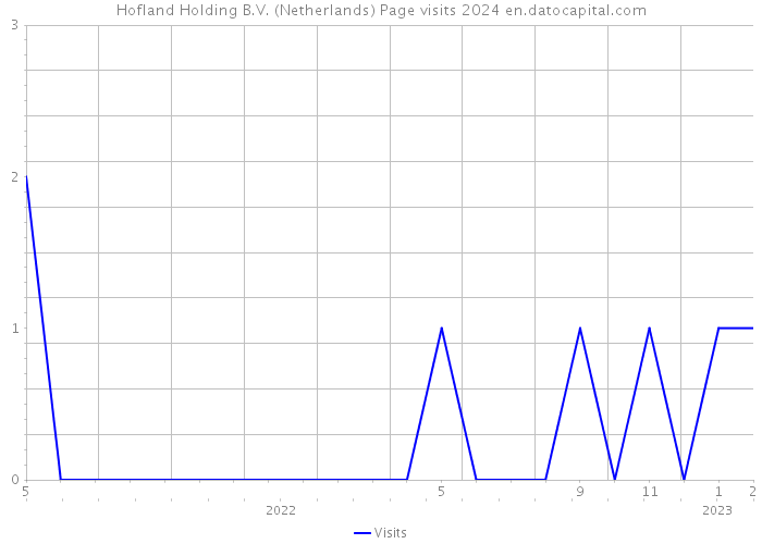 Hofland Holding B.V. (Netherlands) Page visits 2024 