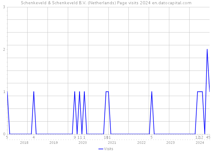 Schenkeveld & Schenkeveld B.V. (Netherlands) Page visits 2024 