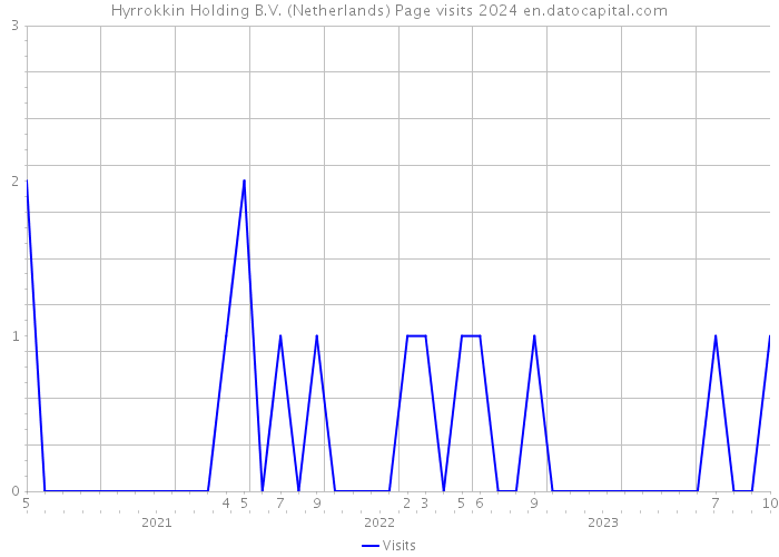 Hyrrokkin Holding B.V. (Netherlands) Page visits 2024 