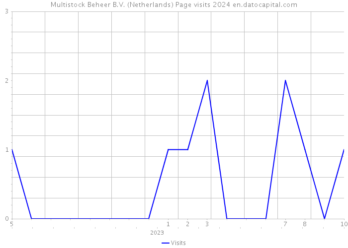 Multistock Beheer B.V. (Netherlands) Page visits 2024 