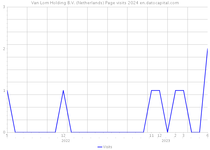 Van Lom Holding B.V. (Netherlands) Page visits 2024 