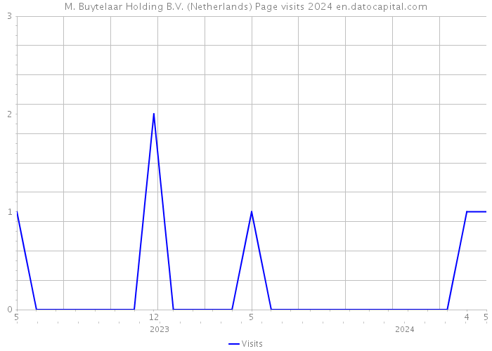 M. Buytelaar Holding B.V. (Netherlands) Page visits 2024 