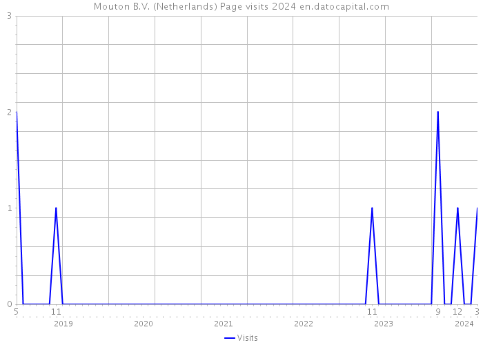 Mouton B.V. (Netherlands) Page visits 2024 