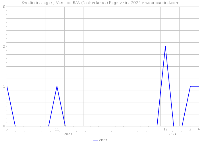 Kwaliteitsslagerij Van Loo B.V. (Netherlands) Page visits 2024 