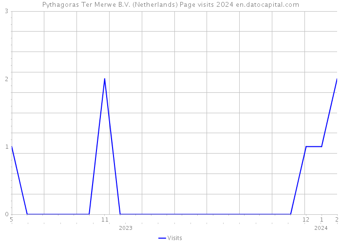 Pythagoras Ter Merwe B.V. (Netherlands) Page visits 2024 