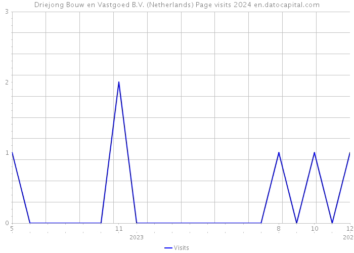 Driejong Bouw en Vastgoed B.V. (Netherlands) Page visits 2024 