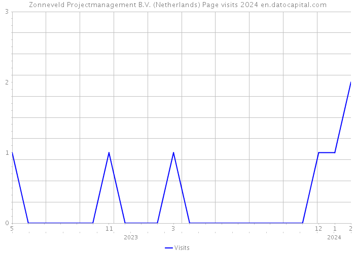Zonneveld Projectmanagement B.V. (Netherlands) Page visits 2024 
