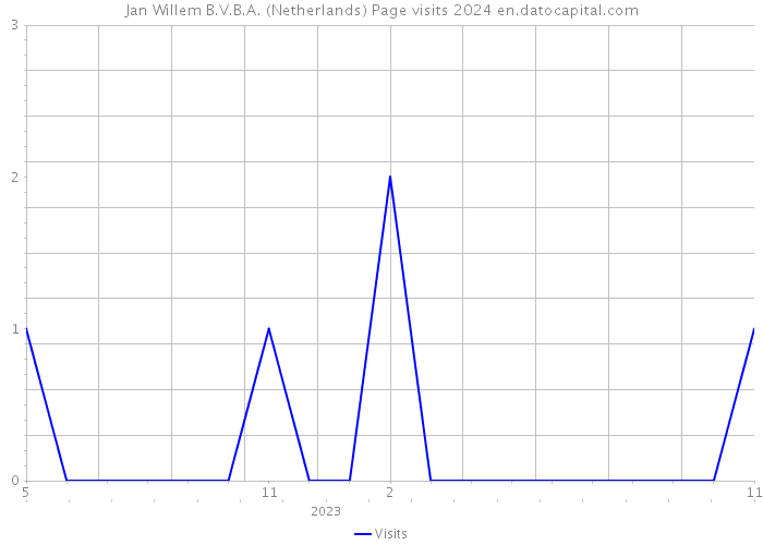 Jan Willem B.V.B.A. (Netherlands) Page visits 2024 