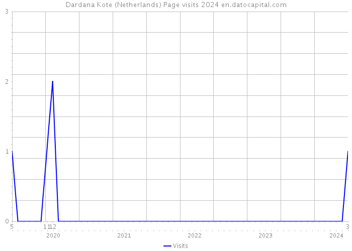 Dardana Kote (Netherlands) Page visits 2024 
