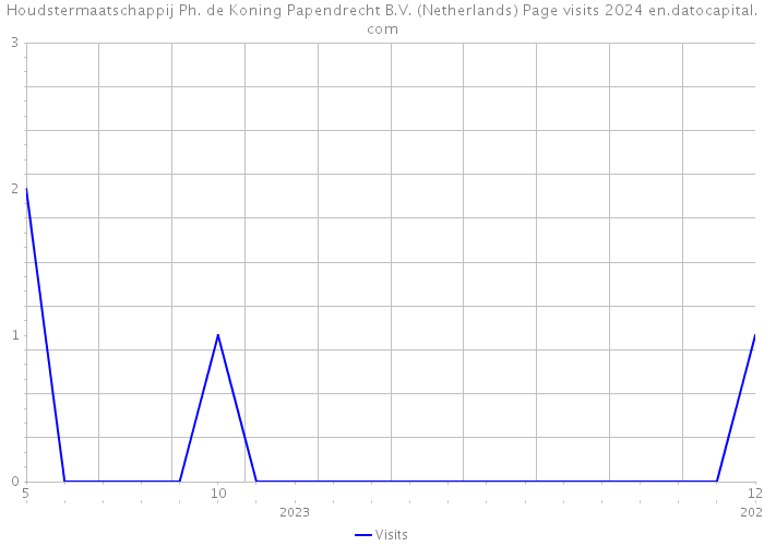 Houdstermaatschappij Ph. de Koning Papendrecht B.V. (Netherlands) Page visits 2024 
