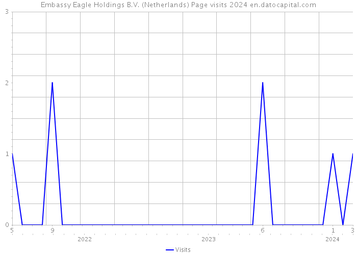Embassy Eagle Holdings B.V. (Netherlands) Page visits 2024 